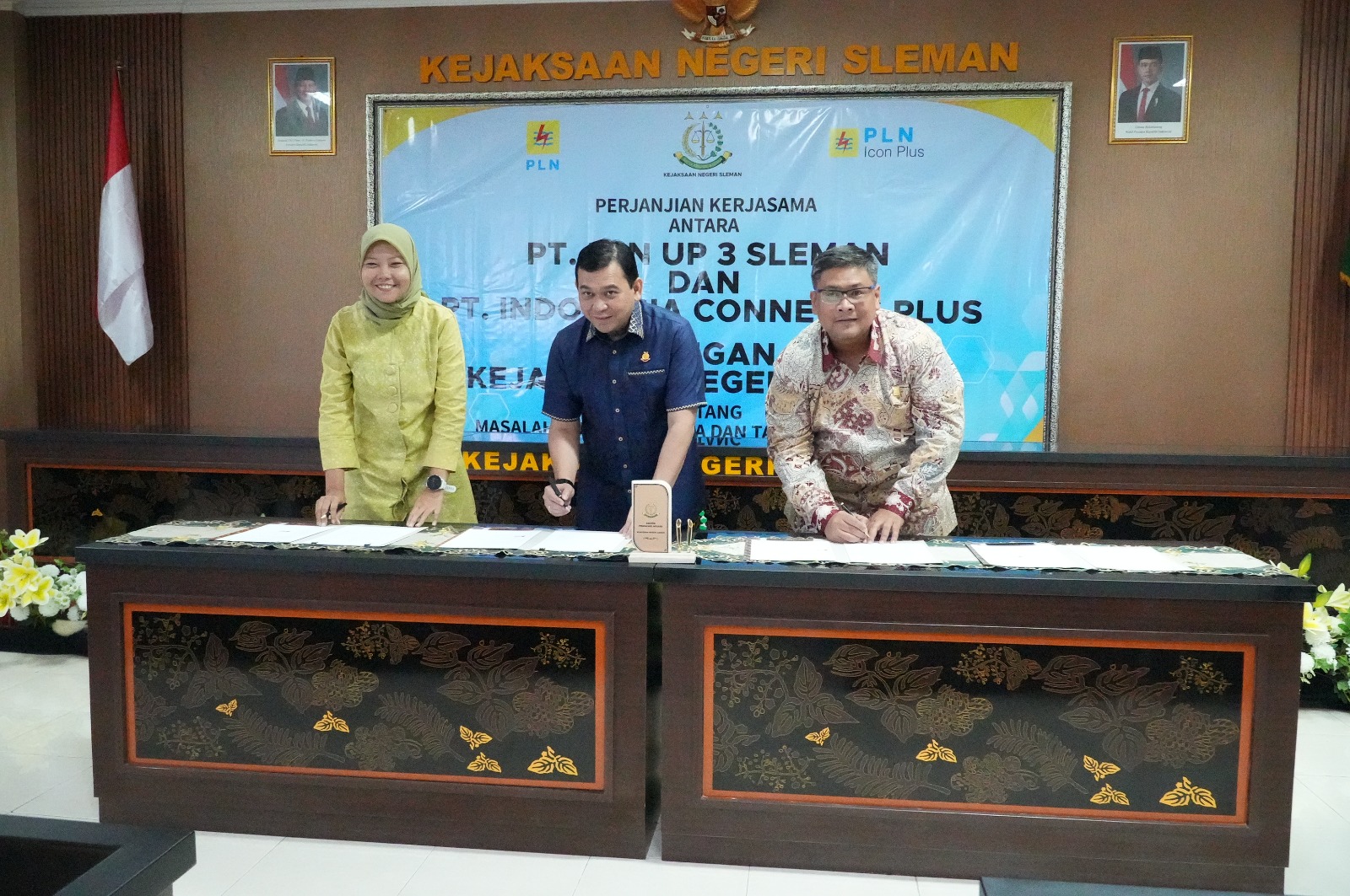 Up3 sleman jalin kolaborasi pengamanan hukum bersama Kejari Sleman dan PLN Icon Plus untuk mendukung kinerja PLN yang unggul