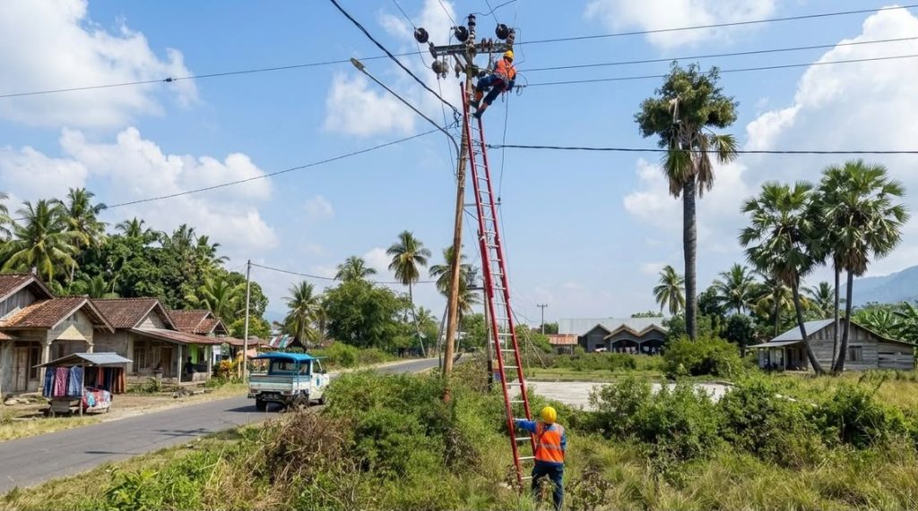 Kesiapan sistem kelistrikan nasional yang dipantau langsung oleh Dirut PLN di Posko NTT.