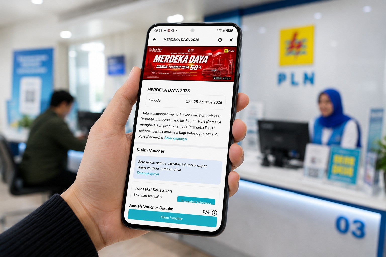 Promo Tambah Daya 50 Persen PLN melalui PLN Mobile